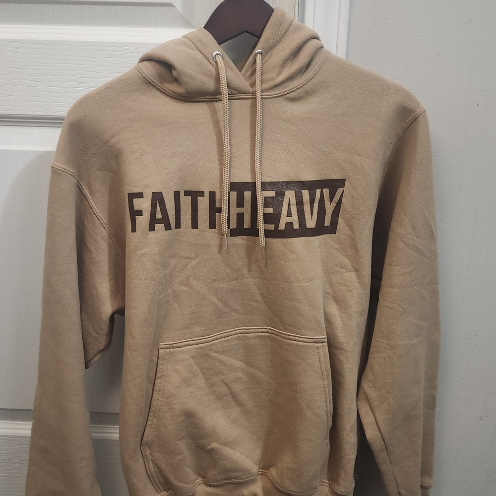 Faith Heavy Tan Hoodie